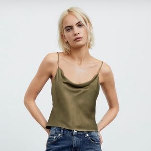 ZARA SATIN EFFECT CAMISOLE